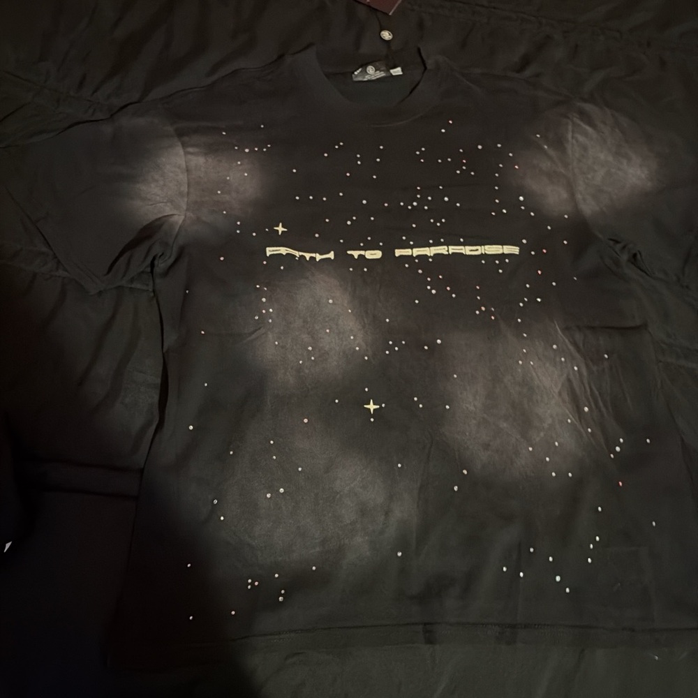 Men's Black 'Path to Paradise' Graphic Sweater Hellstar